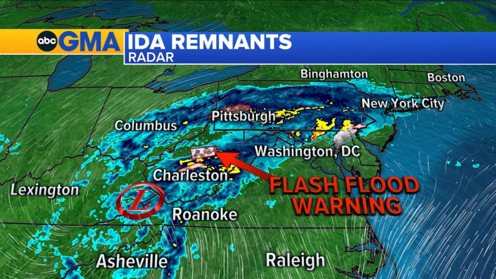 VIDEO: Severe weather warnings as Ida moves Northeast