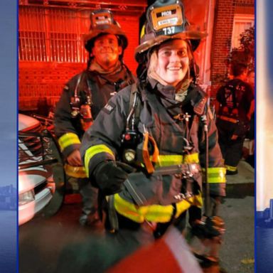 VIDEO: FDNY firefighter Kelly Fullam honors firefighting dad