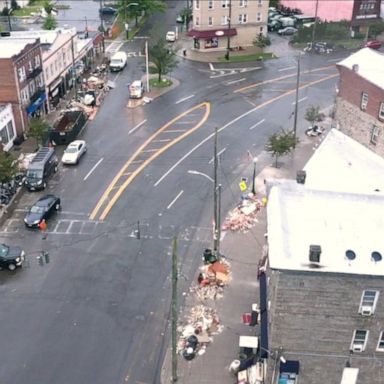 VIDEO: Severe weather causes damage to Ida-struck Northeast