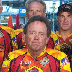 Firefighters make cross-country bike ride to commemorate 9/11