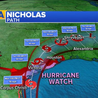 VIDEO: Millions on Gulf Coast brace for Tropical Storm Nicholas