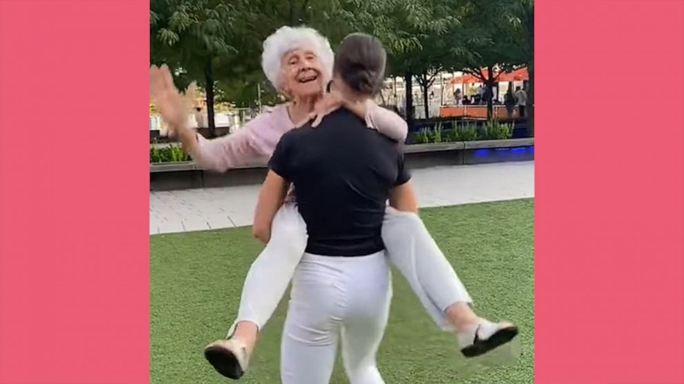 VIDEO: 93-year-old grandma and her granddaughter recreate special dancing moment
