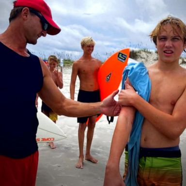 VIDEO: Surfer recalls details of shark encounter caught on camera