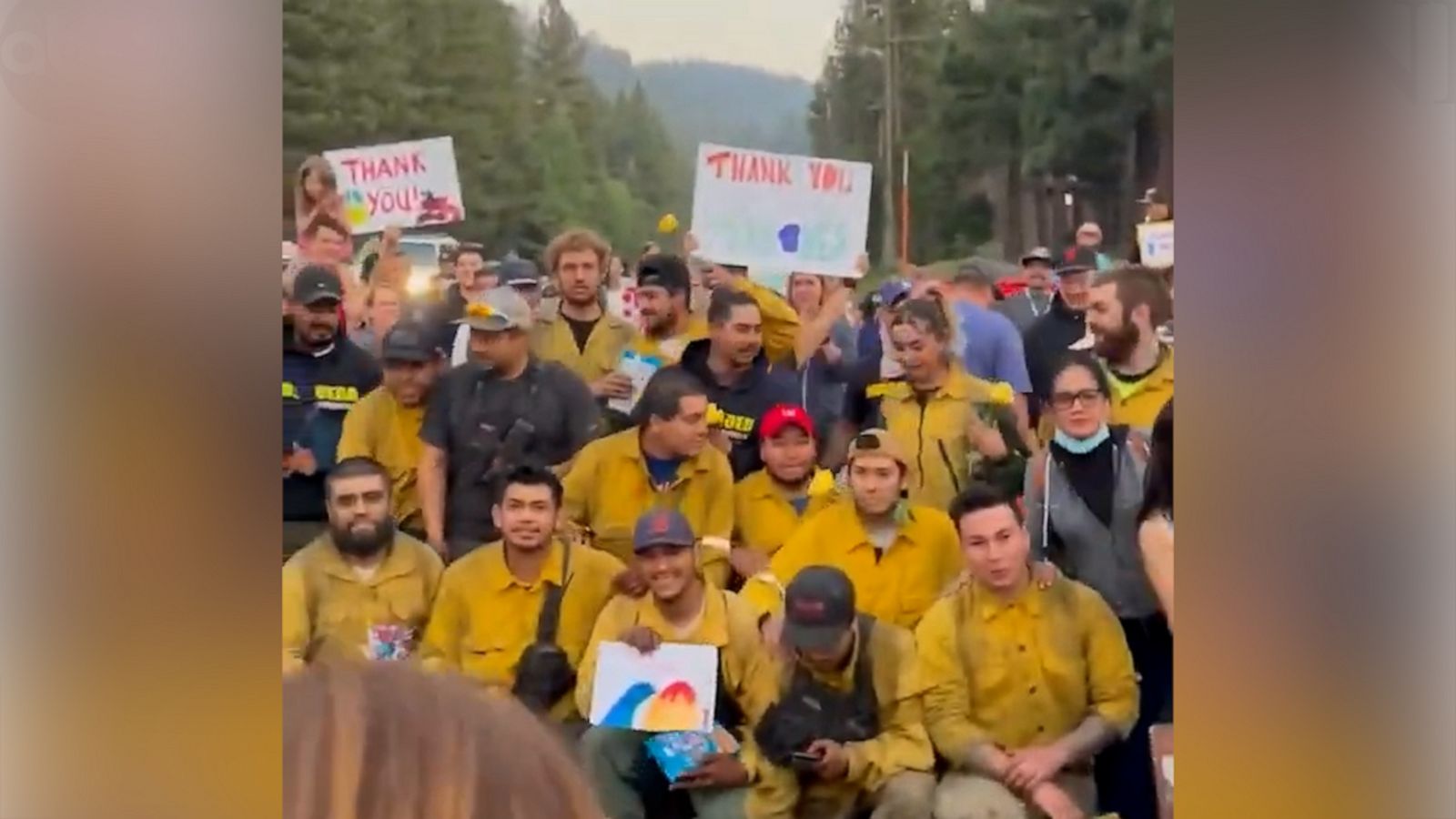 VIDEO: Lake Tahoe residents give emotional thanks to firefighters who saved their homes