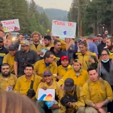 VIDEO: Lake Tahoe residents give emotional thanks to firefighters who saved their homes 