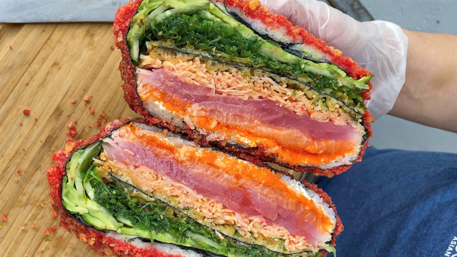 Take a bite out of this sushi crunch wrap - Good Morning America