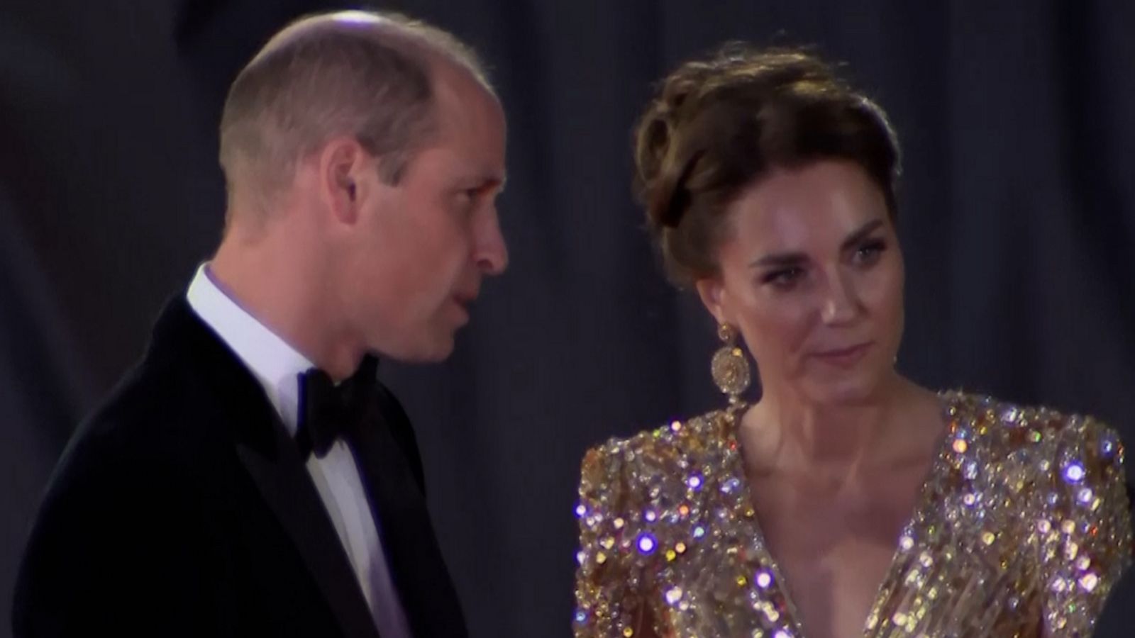 VIDEO: Prince William, Kate join Prince Charles, Camilla for 'No Time To Die' premiere