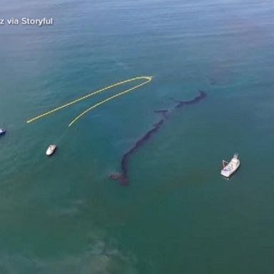 VIDEO: Massive oil spill threatens California coast