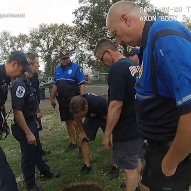 VIDEO: Mom saves toddler who fell down a manhole