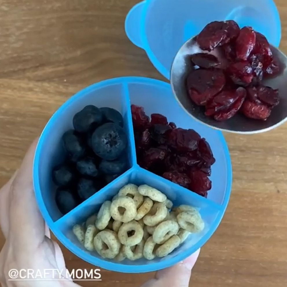 VIDEO: Moms' genius snack hack is perfect for families on-the-go