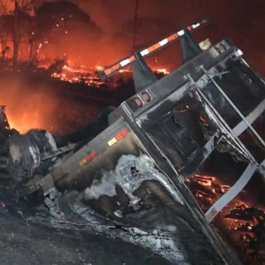 VIDEO: Fierce winds cause California wildfire 