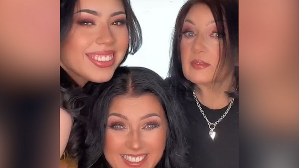 VIDEO: Mom, daughter, and grandma wear same makeup look to show beauty has no age