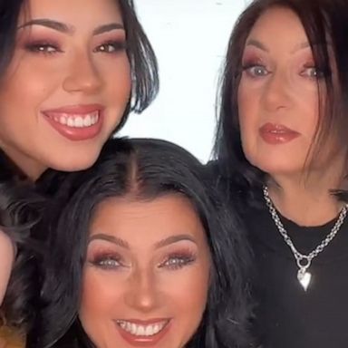 VIDEO: Mom, daughter, and grandma wear same makeup look to show beauty has no age