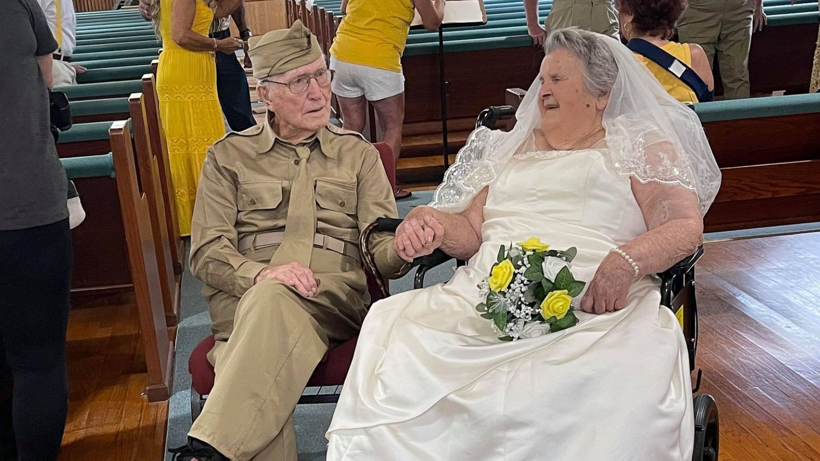 PHOTO: Lorraine and Ulysses celebrated their 75th wedding anniversary with a wedding for the first time.