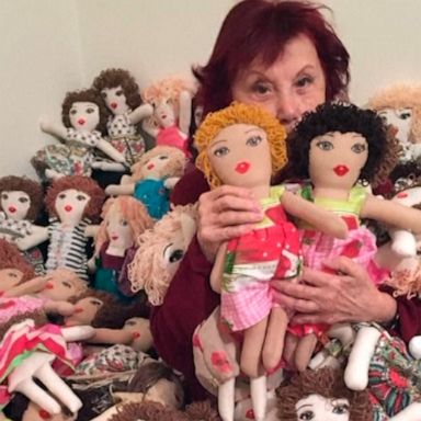 VIDEO: 93-year-old painter makes dolls for children affected by the explosion in Beirut 