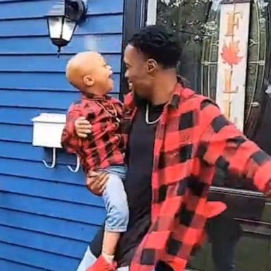 VIDEO: Father son duo dance to celebrate son beating cancer