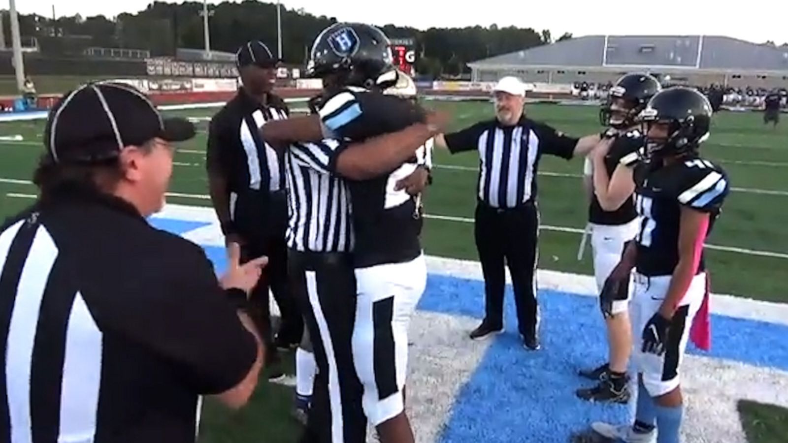 VIDEO: Army dad returns after a year to surprise son at a football game