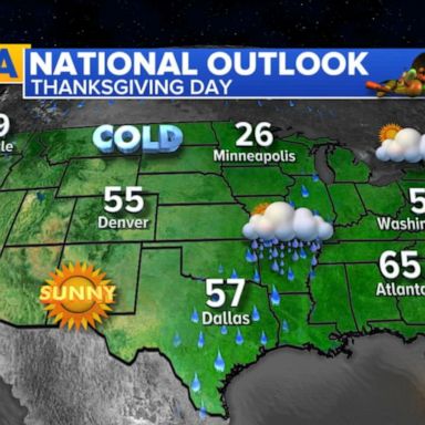 VIDEO: Colder weather moves in ahead of Thanksgiving