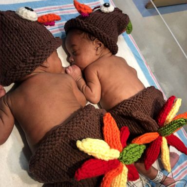 VIDEO: Newborns dressed as turkeys are so cute we could gobble them up 