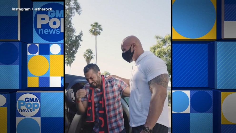 Dwayne Johnson gives Navy vet his 'personal custom truck' in heartwarming  video - ABC News