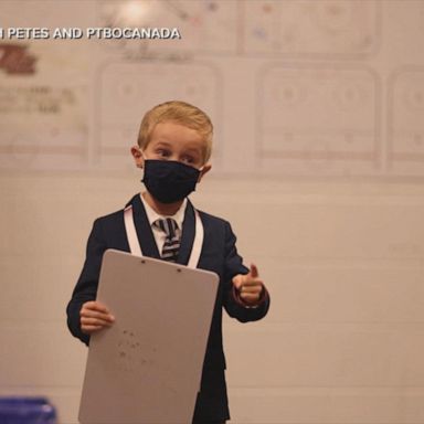 VIDEO: Little boy's hype speech to pump up junior hockey team