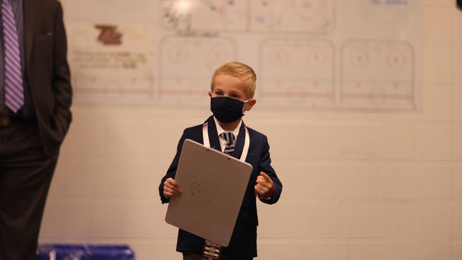 VIDEO: Kid's adorable speech leads hockey team to victory — then goes viral