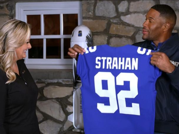 michael strahan retired jersey