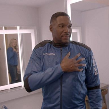 VIDEO: Michael Strahan begins training ahead of space launch