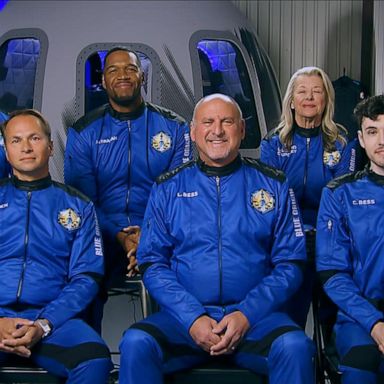 VIDEO: Michael Strahan and crewmembers talk final preparations ahead of space launch