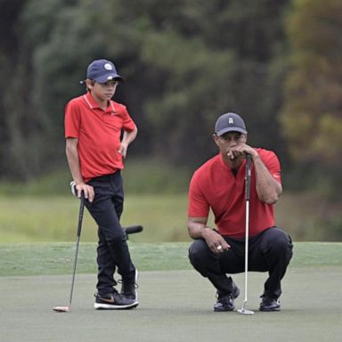 VIDEO: Tiger Woods set to play 1st golf tournament with son after car accident 