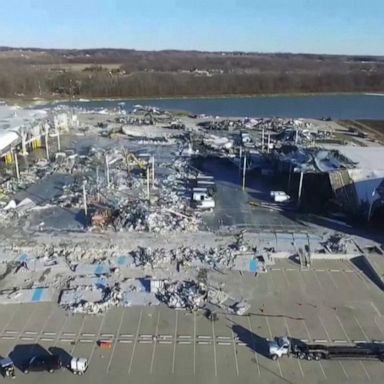 VIDEO: 6 killed after tornado destroys Amazon warehouse in Illinois