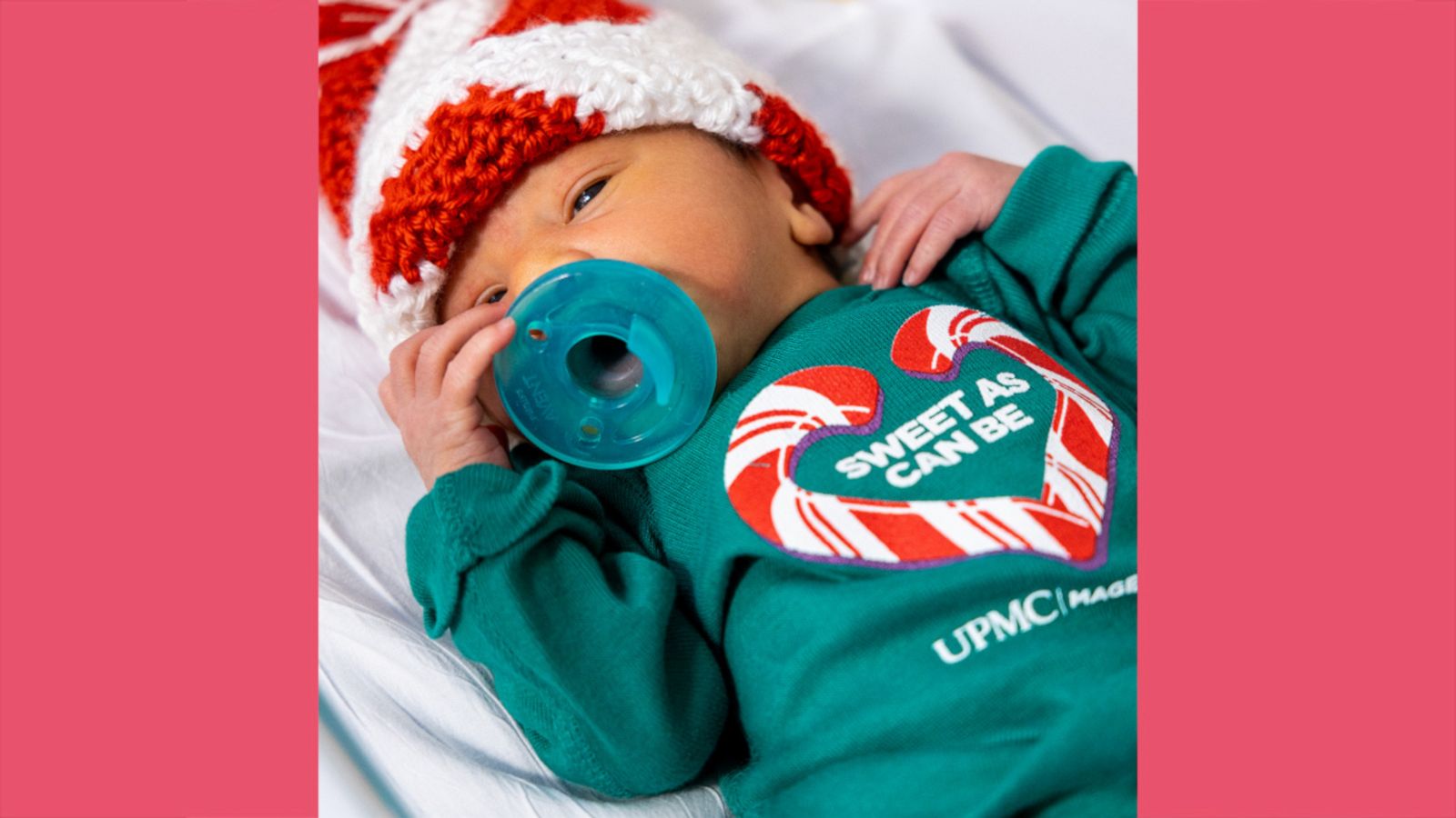 VIDEO: Newborns dressed as candy canes for a sweet photoshoot