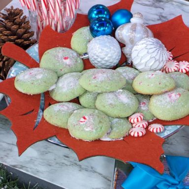 VIDEO: Make Chef Jamika Pessoa’s melty chocolate peppermint Grinch cookies