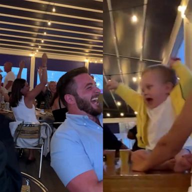 VIDEO: Watch this hilarious toddler hyping up an entire restaurant