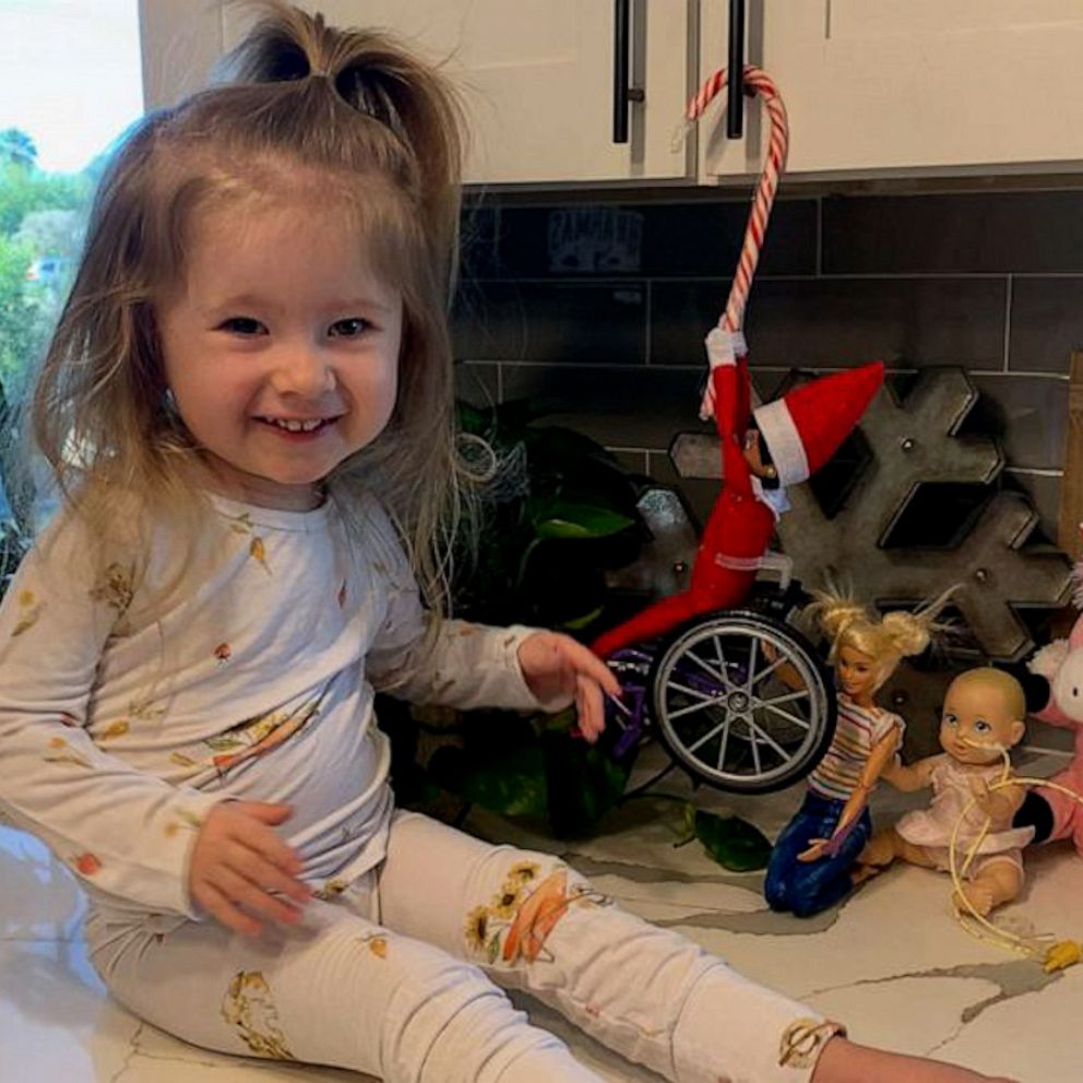 Mom creates Elf on the Shelf in wheelchair for daughter with rare genetic  disease