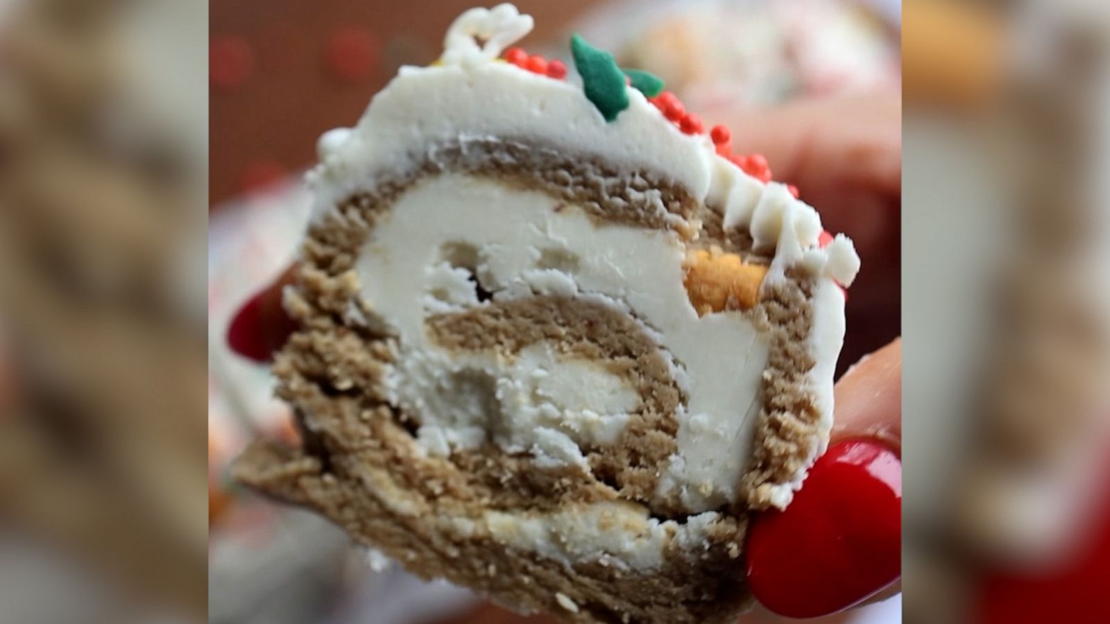 VIDEO: Try this easy no-bake holiday cake roll