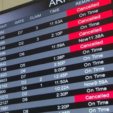 VIDEO: More than 1,000 holiday flights canceled due to omicron variant