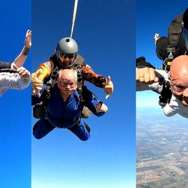 VIDEO: 3 generations of soldiers set to skydive over Houston 