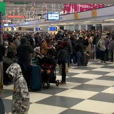 VIDEO: Mass cancellations on the final day of the holiday travel season