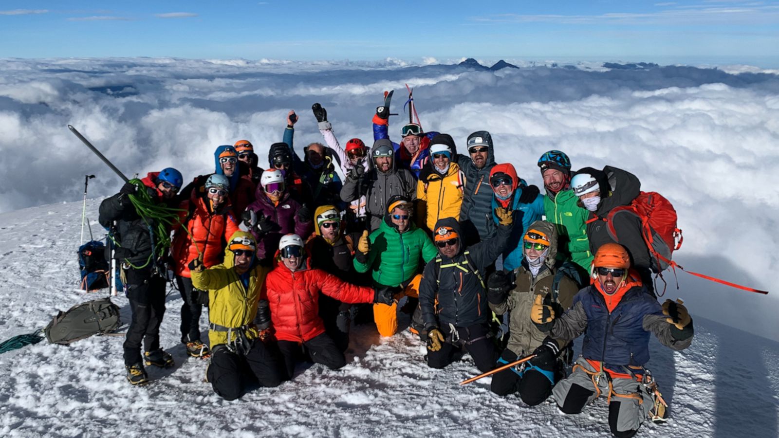 VIDEO: This couple hiked a 19,347-foot volcano before their wedding