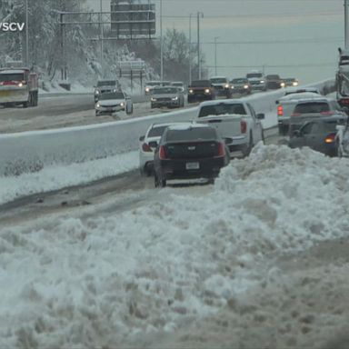 VIDEO: Winter weather strands motorists for hours