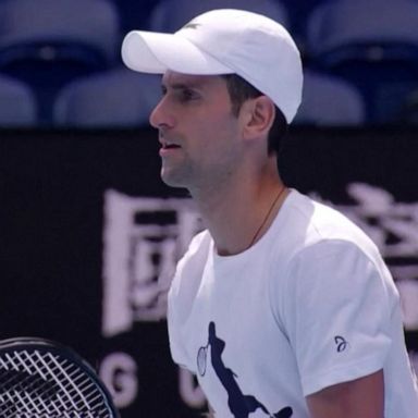 VIDEO: Novak Djokovic returns to training after Australian visa battle