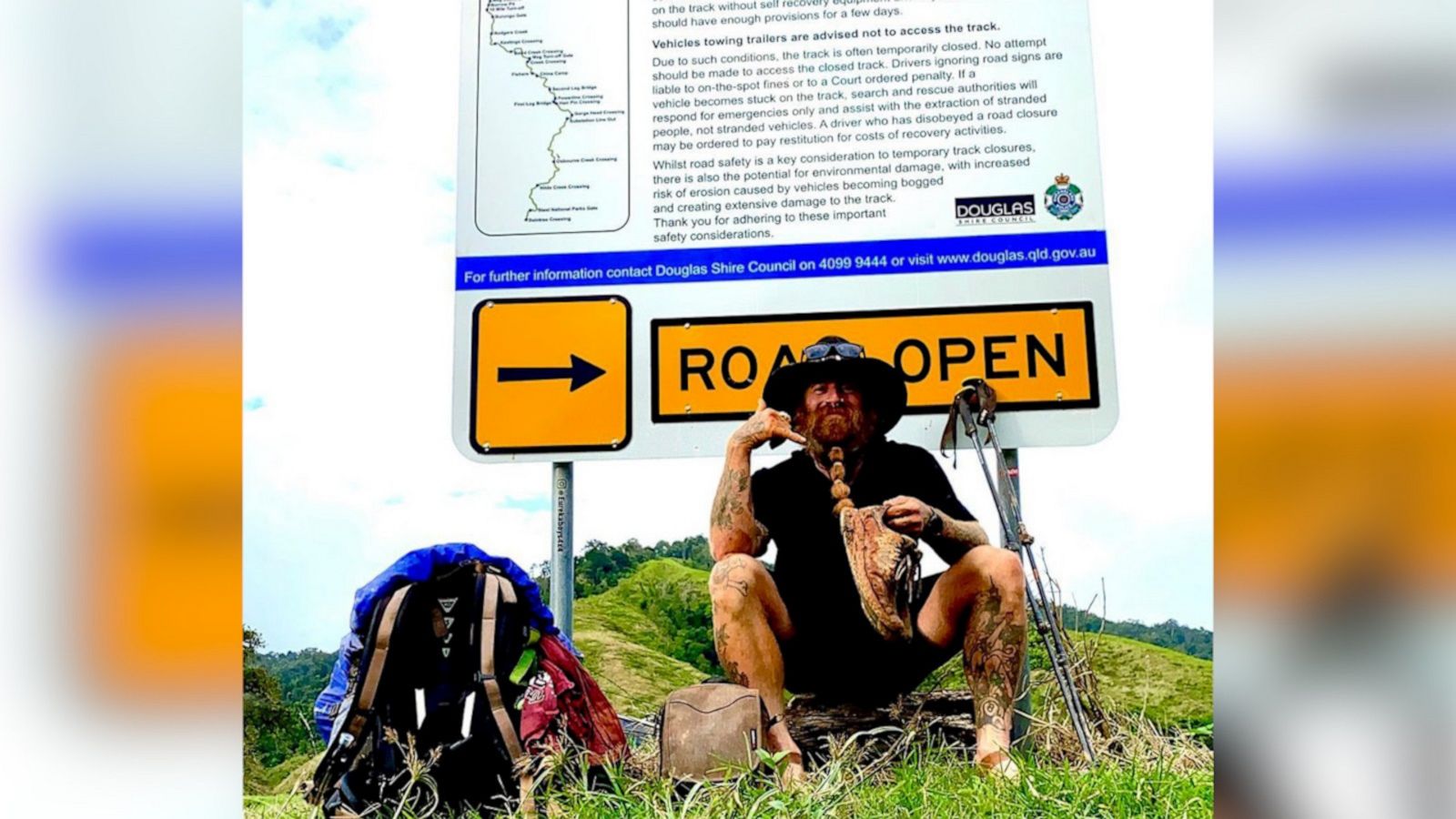 VIDEO: Man walks across an entire continent to raise awareness around mental health