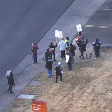 VIDEO: Thousands of Kroger grocery workers walk out