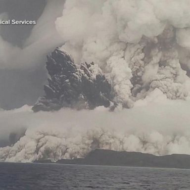 VIDEO: Island nation of Tonga covered in ash 