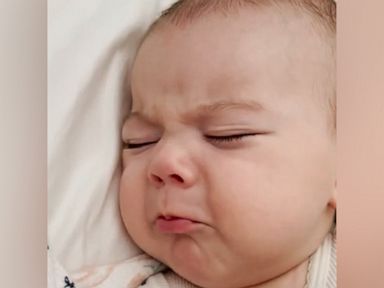 WATCH:  Baby displays wide range of emotions in her sleep