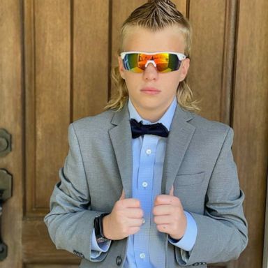 VIDEO: Boy wins national mullet contest, donates prize money to foster care organizations