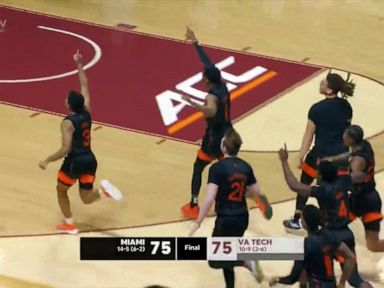 WATCH:  University of Miami basketball player shoots buzzer beater