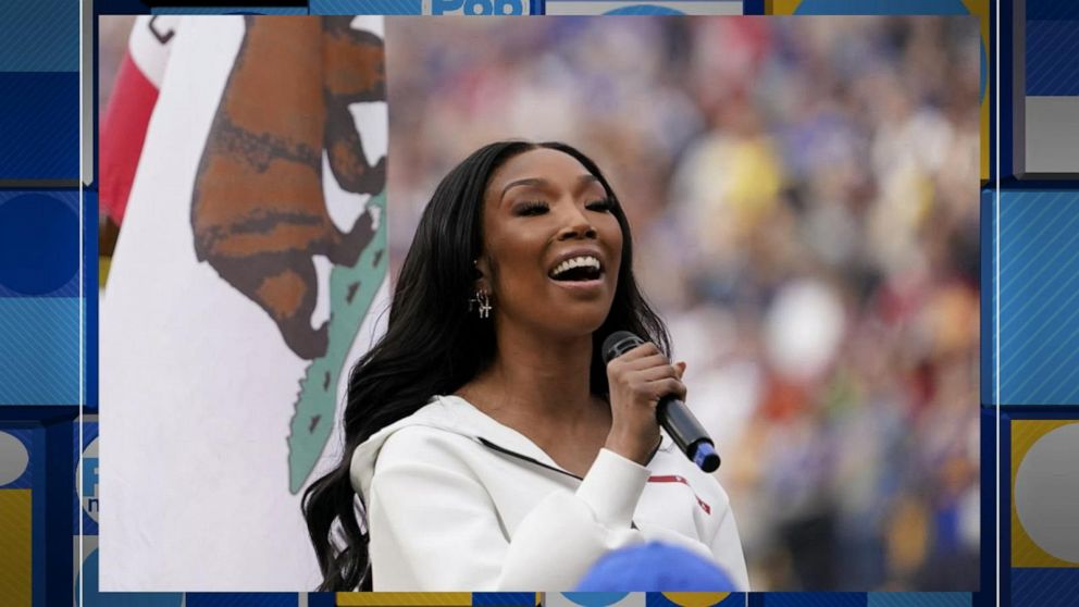 Brandy Channels Whitney Houston's Style to Sing National Anthem