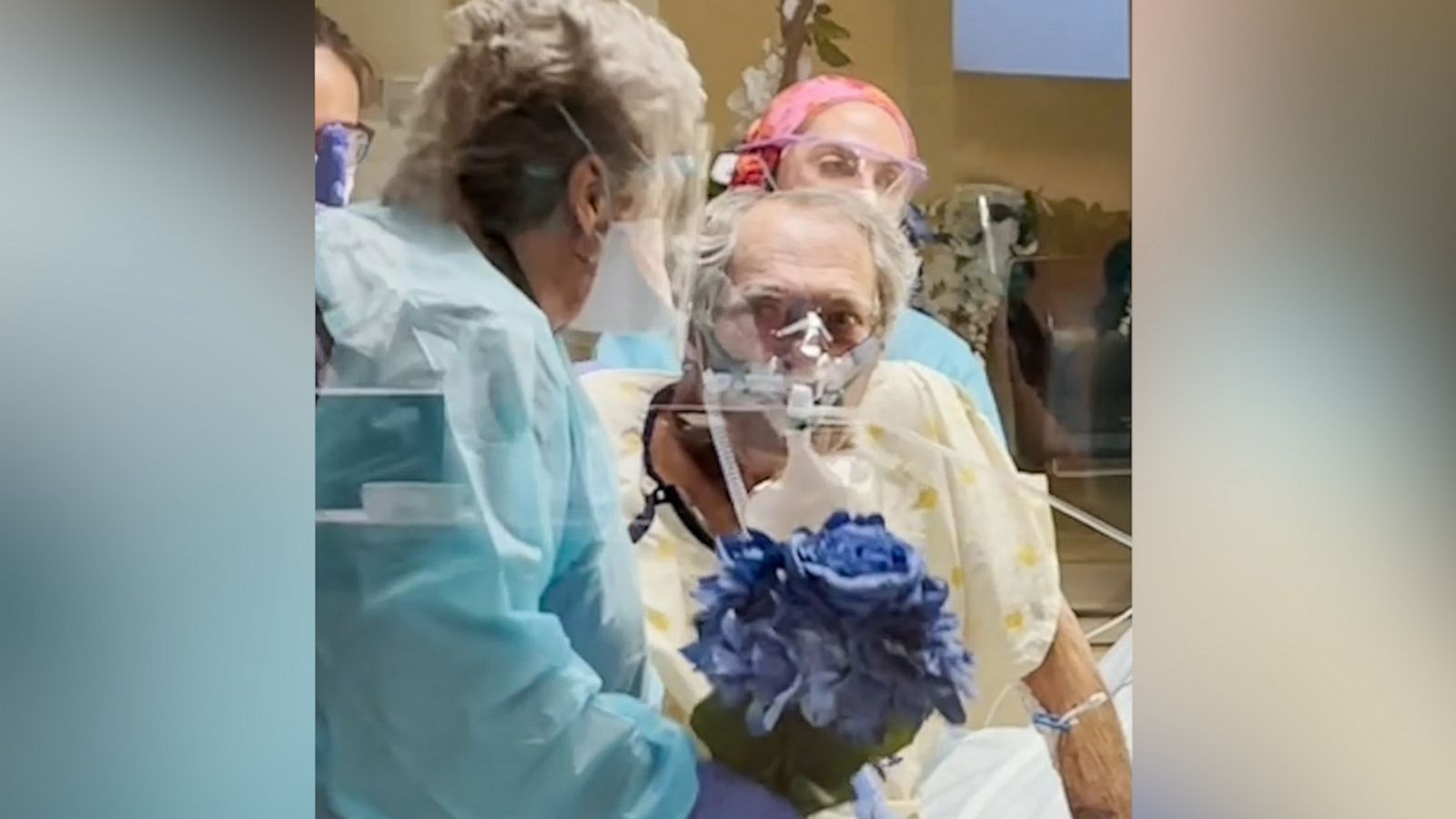 VIDEO: 74 and 75 year old sweethearts get married in ICU despite cancer and Covid